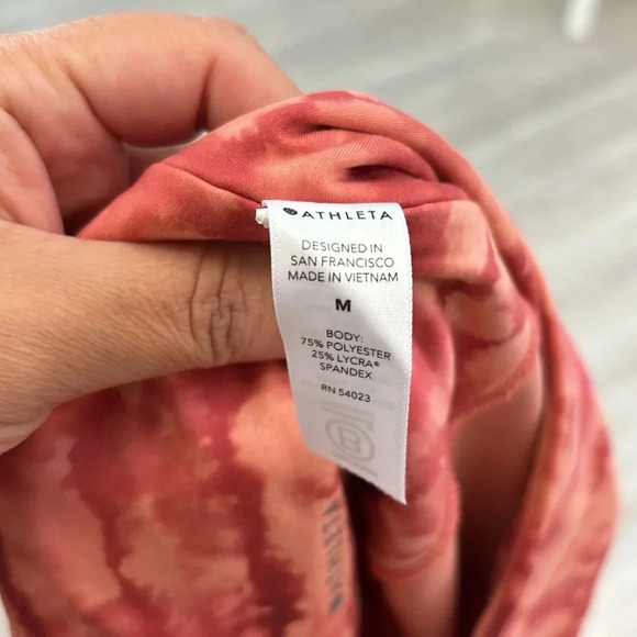 Athleta Elation Printed Capri in dyed orange size M - Picture 9 of 14